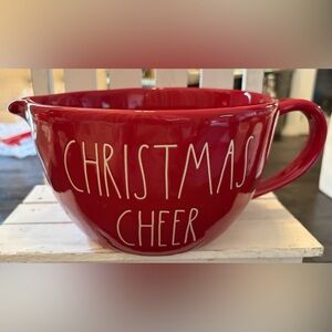 Rae Dunn Red CHRISTMAS CHEER Batter bowl